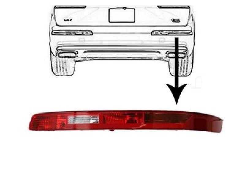 Image of VAN WEZEL Rear fog light VAN WEZEL 0386930