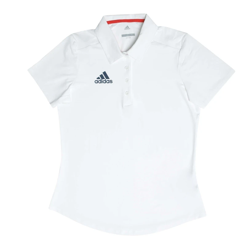 Image of adidas Polo Shirt Womens - White White 2XS