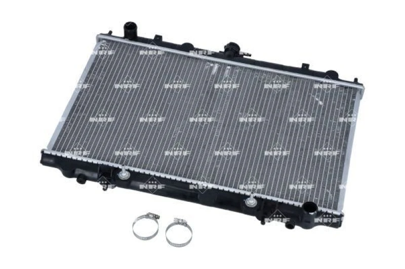 Image of NRF 56087 Engine radiator EASY FIT Brazed cooling fins, Aluminium, with mounting parts Aluminium Radiator,engine cooling (470)