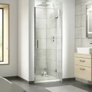 Image of Pacific Hinged Shower Door 900mm Wide - 6mm Glass - Nuie