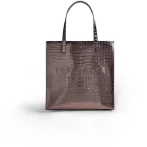 image of Ted Baker Croccon Large Tote Bag - Grey