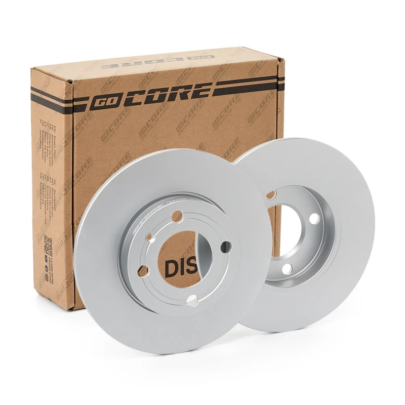 Image of goCORE GCH20623 Brake disc Front Axle, Solid, Cast Iron, Coated, with bolts/screws Cast Iron Brake Disc (82)