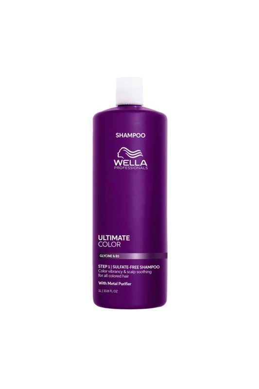 Image of Wella Professionals Womens Ultimate Color Sulphate-Free Shampoo For all Coloured Hair 1000ml Multicolor Female 1000ml