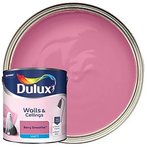 image of Dulux Berry Smoothie Matt Emulsion Paint 2.5L