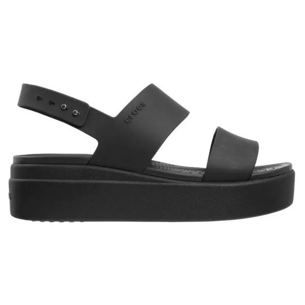 image of Crocs Women Brooklyn Low Sandals Black / Black 6