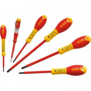 Image of Stanley FatMax 6 Piece VDE Insulated Screwdriver Set