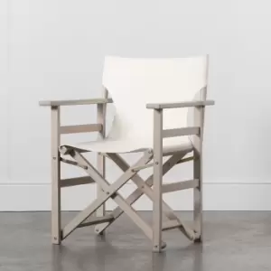 image of Enna Whitewash Armchair White