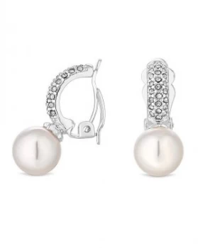 Image of Jon Richard Half Hoop With Pearl Earring