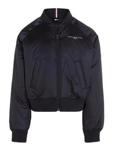 image of Tommy Hilfiger Girls Essential Bomber Jacket - Navy