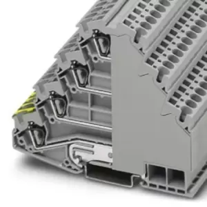 Image of Phoenix Contact Grey ST 4-PE/3L Spring Cage, 28 10 AWG, 800 V