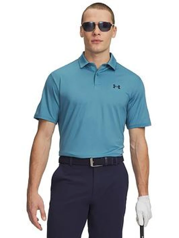 Image of Under Armour Matchplay Polo Shirt Boundless Blue/Midnight Navy XXL