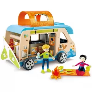 image of Hape Adventure Van Playset