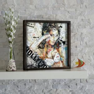 Image of KZM274 Multicolor Decorative Framed MDF Painting