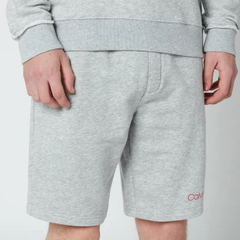 image of Calvin Klein Mens Sleep Shorts - Grey Heather - M