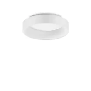 Image of ZIGGY Round 45cm Integrated LED Semi Flush Light White, 3000K, Non-Dim