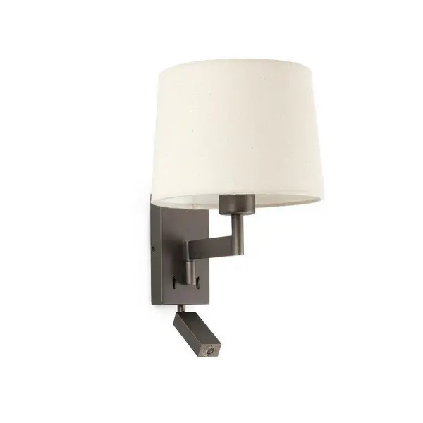 Image of Netlighting Artis Reading Light Wall Light Bronze E27 Brown