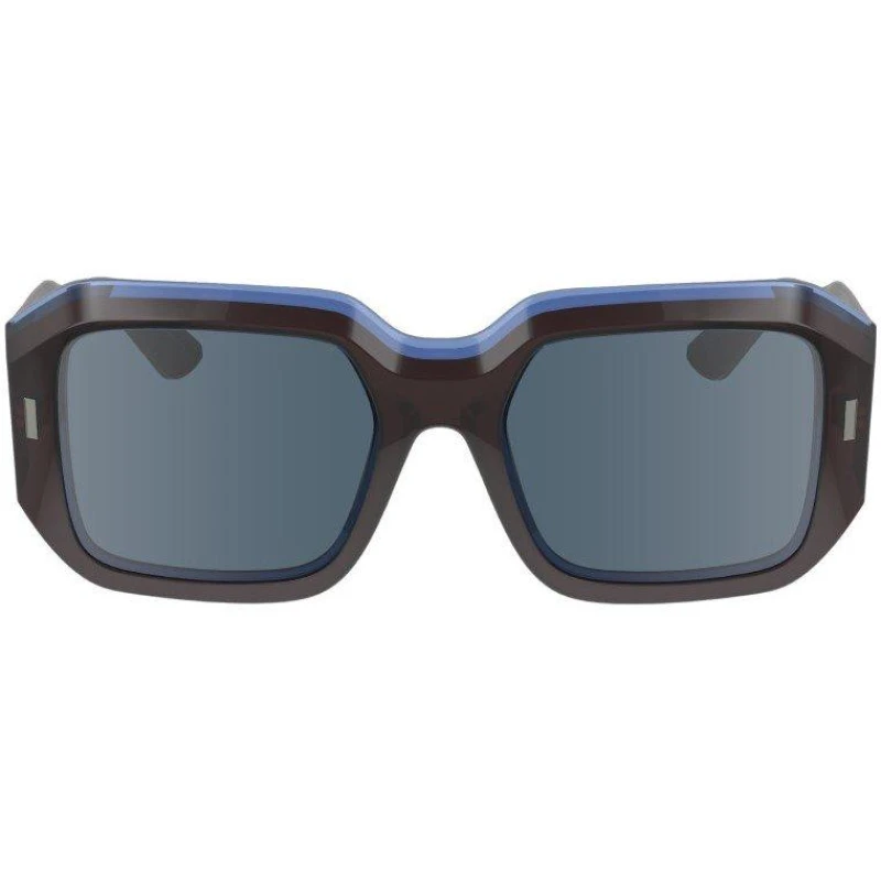 Image of Calvin Klein Womens Rectangle Sunglasses Brown female One Size
