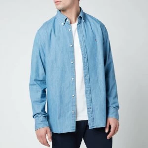 Image of Tommy Hilfiger Mens Light Denim Shirt - Light Indigo - L