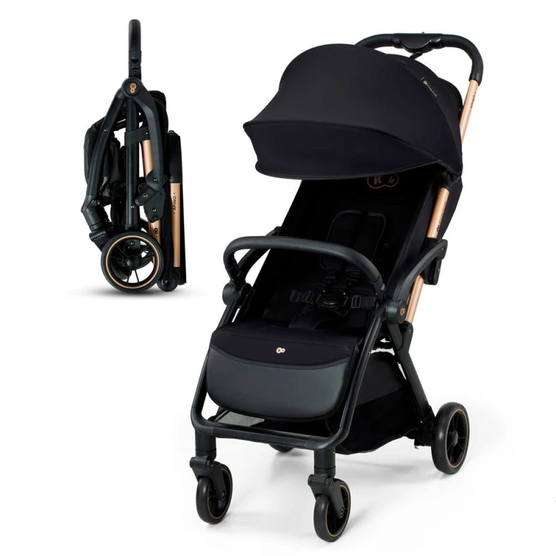 Image of Kinderkraft APINO Light Weight Stroller Pushchair For Children Up To 22 kg in Black Unisex