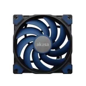 image of AKASA AK-FN117 Alucia SC12 Black & Blue Fan 120mm 2000RPM 4-Pin PWM Connector Premium Fan with Impressively Silent Cooling Performance