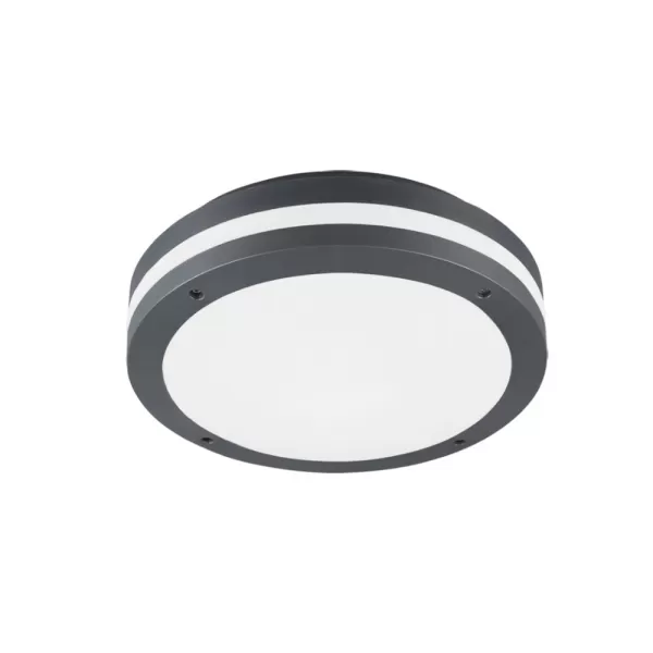 Image of Piave Modern Outdoor Flush Anthracite 3000K IP54 with PIR