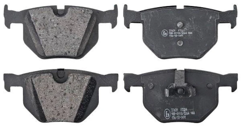 Image of A.B.S. 37631 Brake pad set prepared for wear warning indicator Brake Pad Set,disc brake (402)