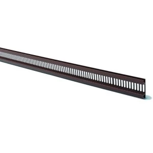 image of Wickes PVCu Black Ventilated Soffit Strip 2500mm