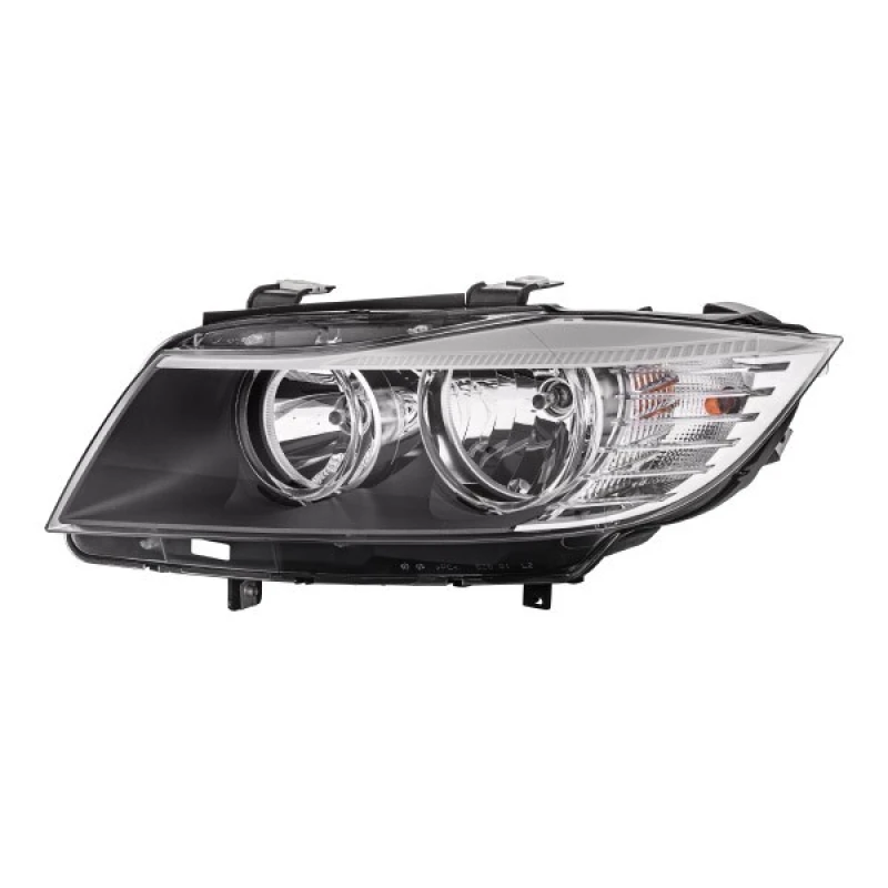 Image of HELLA 1E1 354 699-011 Headlights H7/H7, with bulb, Left, with motor for headlamp levelling, Halogen Headlight (259)