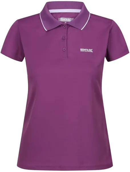 Regatta Womens Maverick V Quick Drying Wicking Polo Shirt 16 - Bust 40' (102cm) Pink Potion REG301-D4D-16