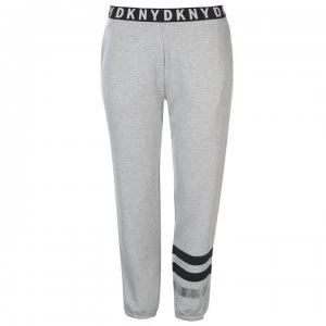 image of DKNY Ankle Stripe Pyjama Bottoms Ladies - 037 LT GREY