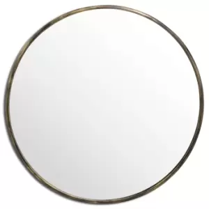 Image of Antique Brass Large Narrow Edged Mirror
