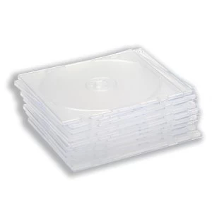 image of Slimline Clear Jewel CD Case 1 x Pack of 50