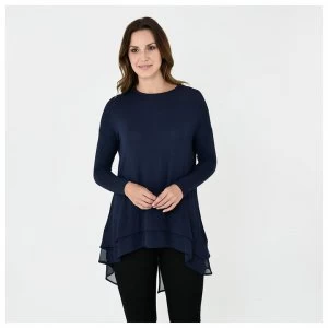 image of Firetrap Blackseal Fine Knit Lorne Top - Navy