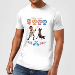 Image of Coco Miguel Logo Mens T-Shirt - White