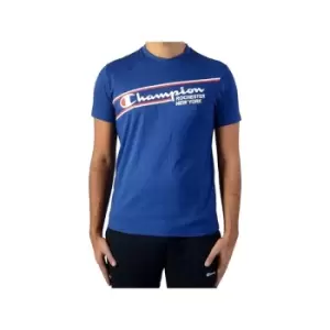 Image of XL Champion Logo T Shirt Rochester New York Royal Blue