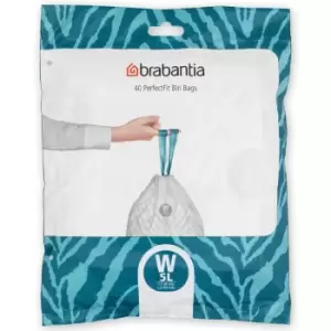 Brabantia PerfectFit Bin Liner Dispenser Packs 5L (Size W)