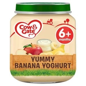 image of Cow & Gate Yummy Banana Yoghurt Jar from 6m+ 125g