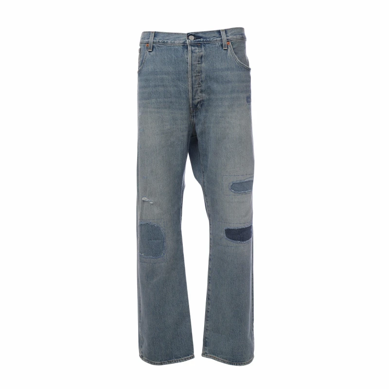 Image of Levis 501 Original Jeans - Blue Blue 42 R