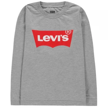 image of Levis Levis Long Sleeve Batwing T Shirt - Grey 078