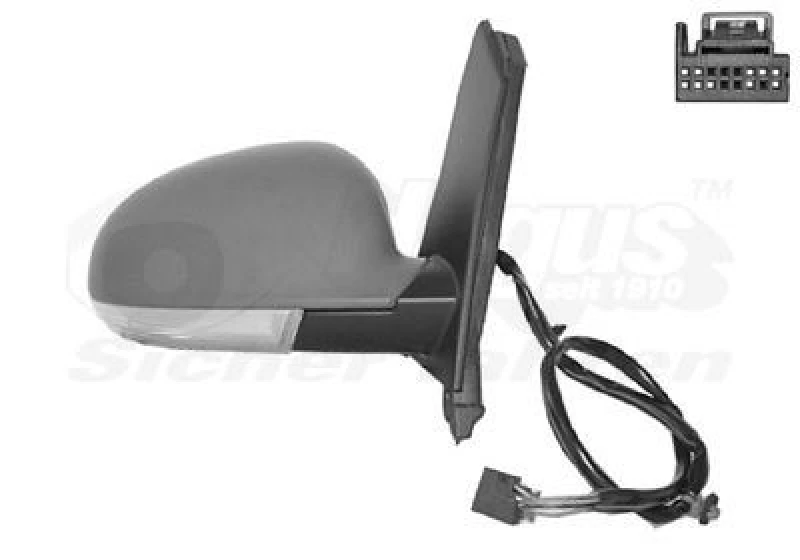 Image of VAN WEZEL Wing mirror VAN WEZEL 5895818