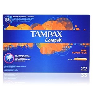 Image of TAMPAX COMPAK tampon super plus 22 uds