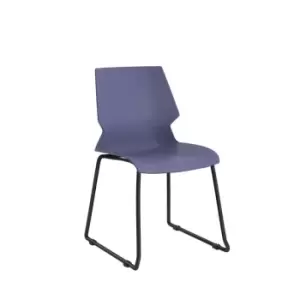 Image of Titan Uni Skid Chair - Grey Frame/Blue Seat