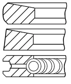 Image of GOETZE ENGINE Piston Ring Kit HYUNDAI,MITSUBISHI 08-287100-00 2304042850,MD050390,MD103391 Piston Ring Set