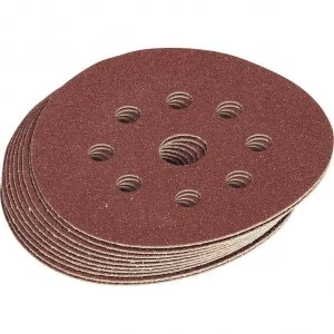Image of Draper Hook and Loop Sanding Discs 125mm 125mm 60g Pack of 10