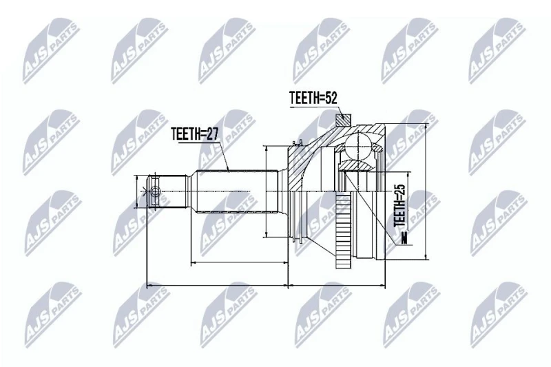 Image of NTY CV joint kit NTY NPZ-HY-514