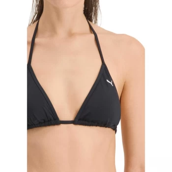 image of Puma Womens Triangle Bikini Top Sml / 8-10 Black