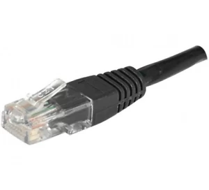 Patch Cord RJ45 U/UTP CAT.6 Black - 10 M Full Copper