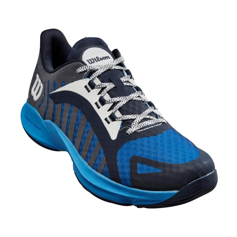 Image of Wilson Mens Hurakn Pro Padel Trainers Navy Blaze male 11.5(46.7)