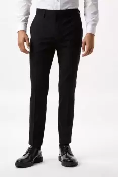 Image of Mens Plus Skinny Fit Black Smart Trousers