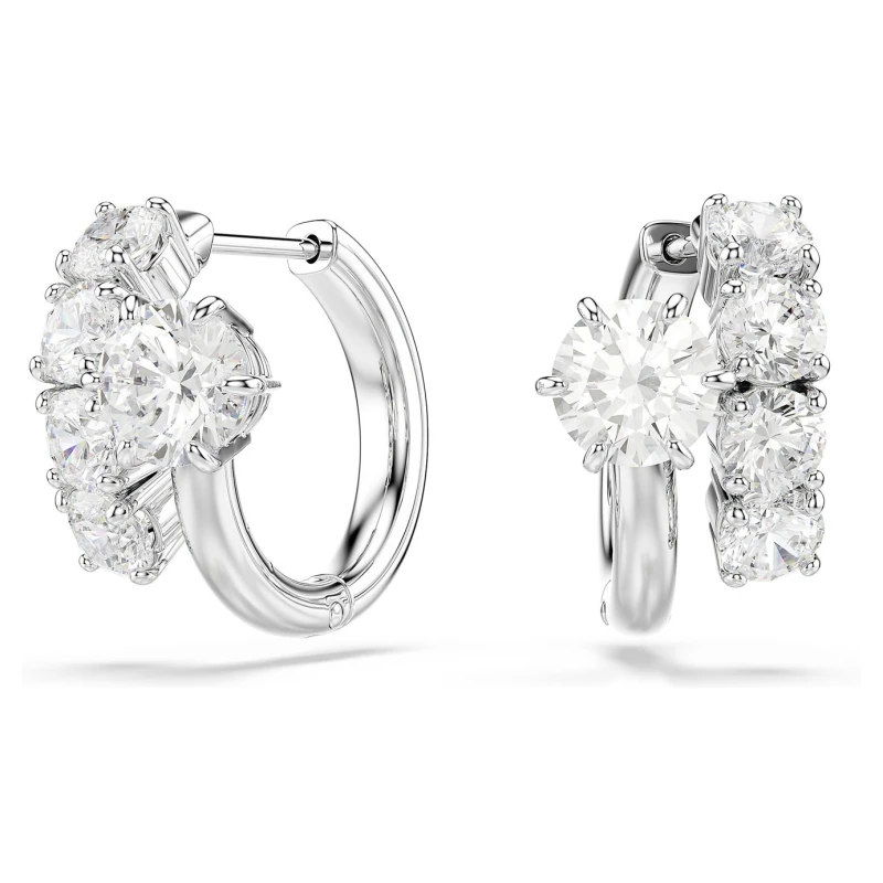 Image of Swarovski Swarovski Matrix Zirconia Huggies Earrings
